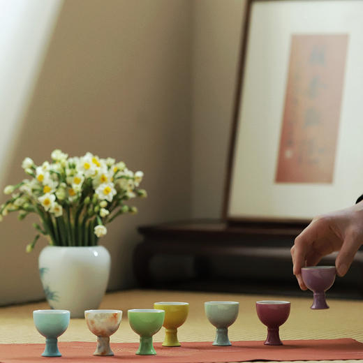 忘言造物 朝茶夜酒礼盒套组 7只锦盒版 容量22ml 高5cm 口径4cm 商品图2