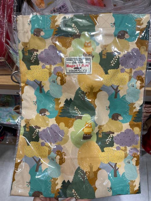 HUJI祤集Ditsy手提袋插画动物小树林 商品图0