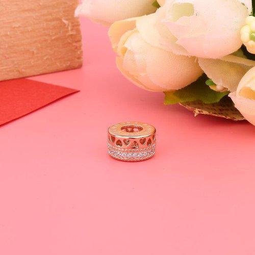 PANDORA/潘多拉女士其他 玫瑰金色PANDORA的心小串饰 787415CZ 商品图3