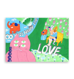 whatever『A3插画带装裱』｜糖葫芦