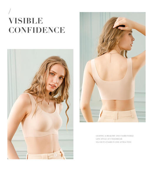 【舒适到像没穿一样！】Viverm无痕内衣零束缚无尺码90-130斤可穿 商品图6