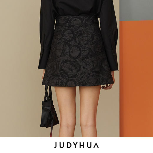 JUDYHUA 肌理材质超短裙 商品图2