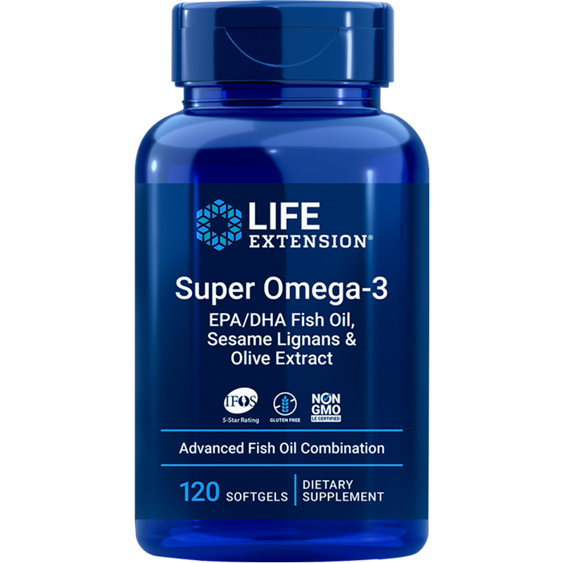 沿寿LIFE EXTENSION鱼油胶囊 120粒