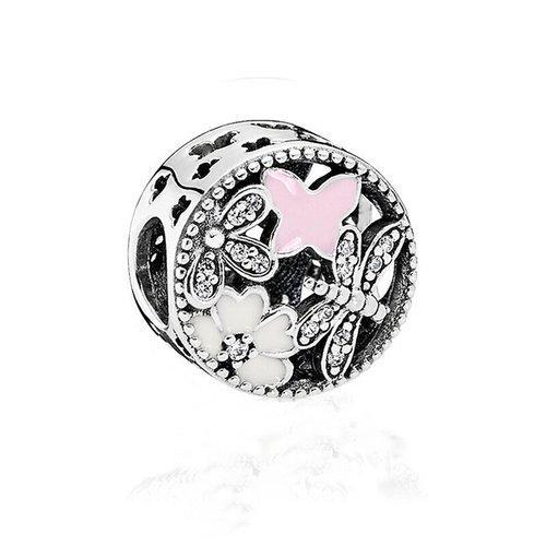 PANDORA/潘多拉 诗花绽放串珠 791842ENMX 粉色/银色 商品图0