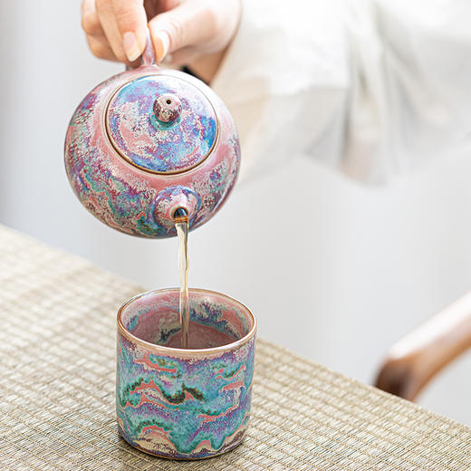 钧瓷敦煌釉茶器系列│“敦煌奇景”落入瓷，藏倾世浪漫，艺术收藏之选 商品图2