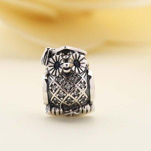 PANDORA/潘多拉 女士银色猫头鹰串饰 791502NSB 商品图2