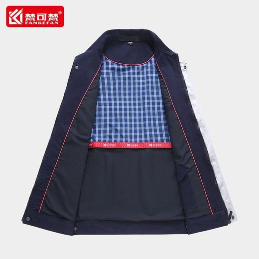 双层里衬工作服纯棉套装纯棉劳保服全棉厂服春季带里子工服绣印字 商品图2