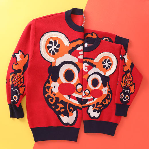 龙之涵2022新年款年服专场 国潮卫衣卫裤毛衣 软壳防风衣 连帽加绒卫衣 棒球服棉衣 婴幼儿A类标准 商品图12