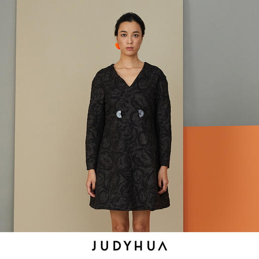 JUDYHUA 肌理材质连衣裙 商品图0