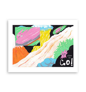 whatever『A3插画带装裱』｜run