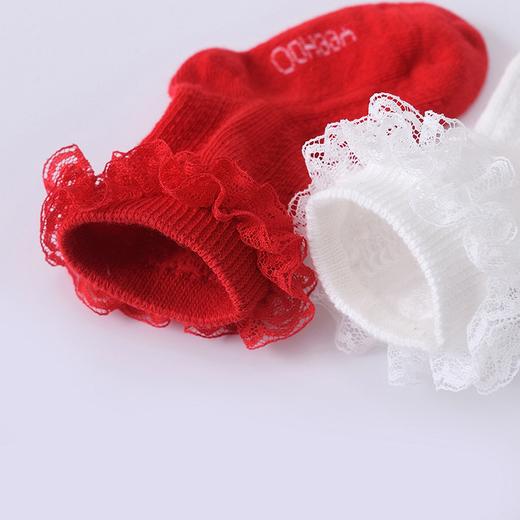 英氏22春季新品婴儿花边松口袜女童舒适透气四季袜子YIWCJ02057A 商品图3