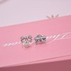 PANDORA/潘多拉 女士925银蝴蝶结耳钉290555CZ 银色 商品缩略图3