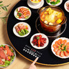 积米圆形饭菜保温板家用暖菜板热菜板加热旋转盘餐桌多功能神器园形手动8个菜园形手自动12个菜方形6个菜方形8个菜 商品缩略图6