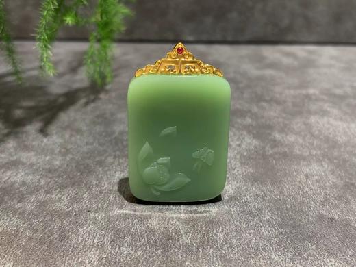 【御珠宫坊】金镶碧玉花蝶牌 商品图5