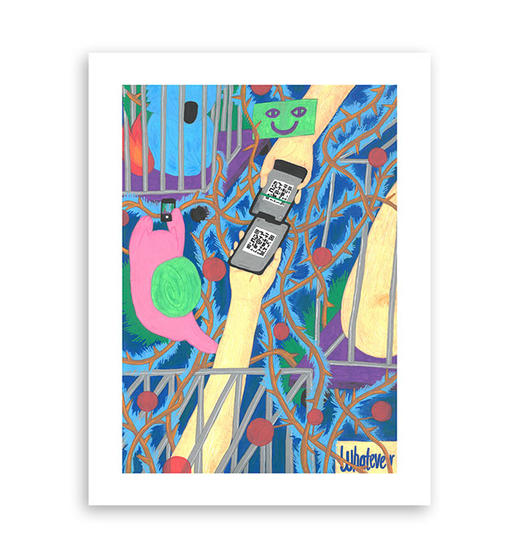 whatever『A3插画带装裱』｜scan 商品图0