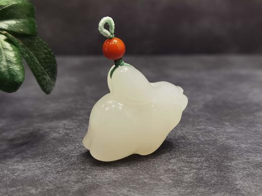 【御珠宫坊】羊脂白玉兔挂件 商品图5