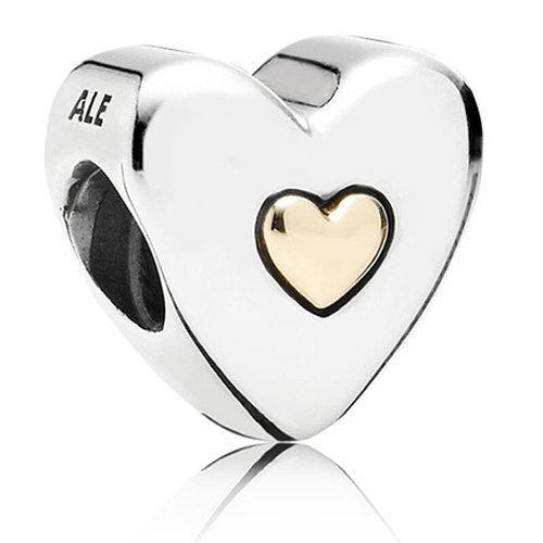 PANDORA/潘多拉 爱心纪念日 银+k金串珠串饰 791290 银色/金色 商品图0