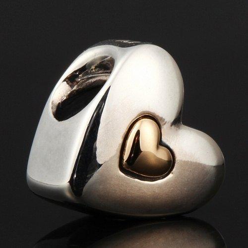 PANDORA/潘多拉 爱心纪念日 银+k金串珠串饰 791290 银色/金色 商品图4