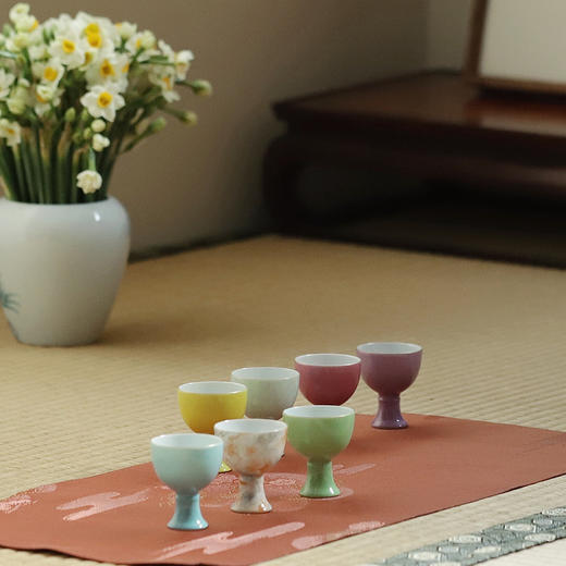 忘言造物 朝茶夜酒礼盒套组 7只锦盒版 容量22ml 高5cm 口径4cm 商品图6