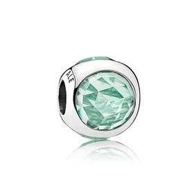 PANDORA/潘多拉  冰晶绿闪耀的水滴925银串饰 792095NIC 冰晶绿色