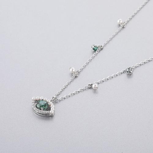 Swarovski/施华洛世奇女士仿水晶LUCKILY系列 绿色恶魔之眼项链 5429734 商品图2