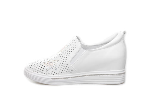 豪麟名鞋奥莱迪嘉女装牛皮革时尚休闲鞋DJXXO21WX205白色  原价1660元 商品图1