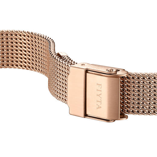 飞亚达手表时尚女士米兰编织表带玫瑰金色表带配件12MM/16MM表带 商品图2