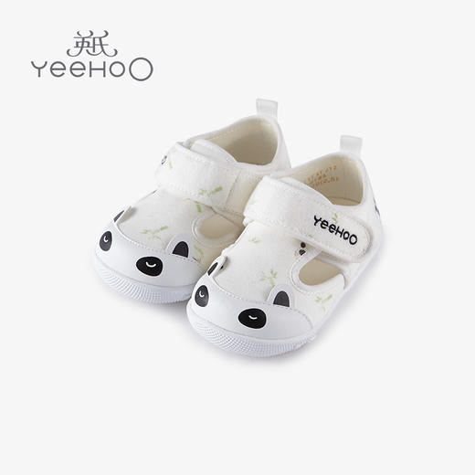 英氏女婴儿学步鞋防踢超萌软底鞋子2022春夏布凉鞋YFXFJ12018A 商品图0