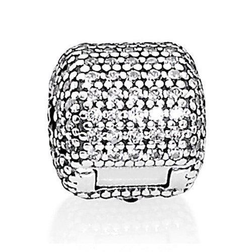 PANDORA/潘多拉 密镶柱型固定扣串珠 791873CZ 银色 商品图2