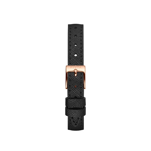 飞亚达手表时尚女士小方表原装黑色皮带含扣表带配件12MM 商品图3