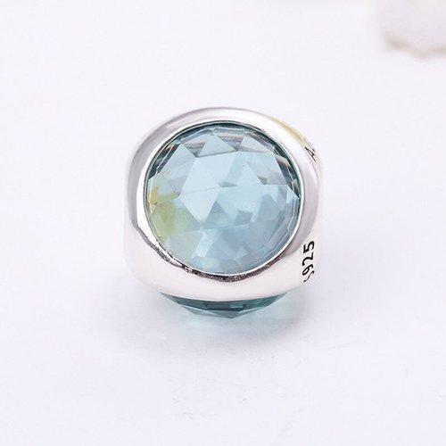 PANDORA/潘多拉  冰晶绿闪耀的水滴925银串饰 792095NIC 冰晶绿色 商品图3