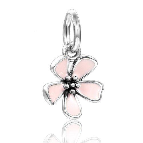 PANDORA/潘多拉 女士 925银珐琅樱花吊坠 390347EN40 商品图0