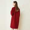 LH9K2斯尔丽2021瑟俪秋冬新款个性时尚法式利落复古流苏围巾式大衣外套 商品缩略图1