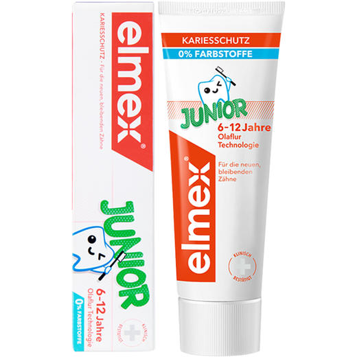 欧洲进口艾美适Elmex0-6岁/6-12岁儿童牙膏宝宝专用含氟型 商品图3