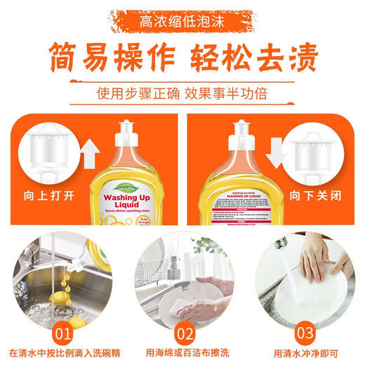喜运亨 英国进口浓缩洗洁精洗碗精洗涤剂600ml 浓缩洗洁精 商品图4