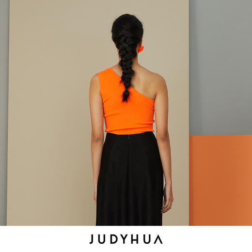 JUDYHUA 斜肩设计针织背心 商品图2