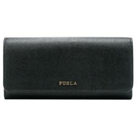 FURLA/芙拉 女士Saffiano皮革黑色长款钱包771766