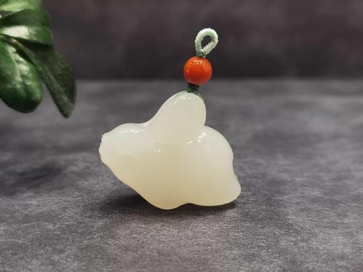 【御珠宫坊】羊脂白玉兔挂件 商品图3