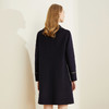 LH922斯尔丽瑟俪2021冬新款方领织带通勤外套H型中长羊毛大衣女 商品缩略图1