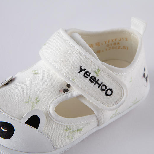 英氏女婴儿学步鞋防踢超萌软底鞋子2022春夏布凉鞋YFXFJ12018A 商品图6