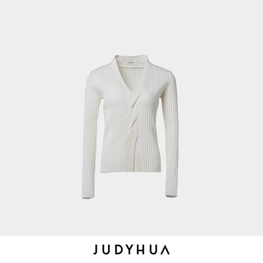 JUDYHUA 绞花设计针织上衣 商品图3