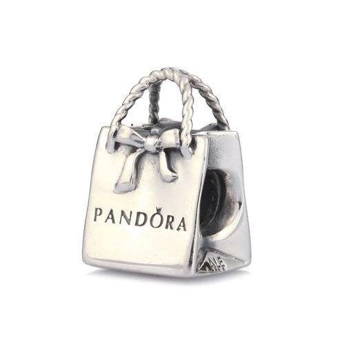 PANDORA/潘多拉 经典蝴蝶结购物袋串珠791184 银色 商品图1