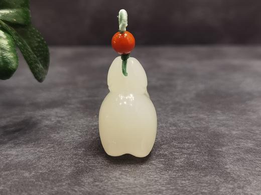 【御珠宫坊】羊脂白玉兔挂件 商品图4