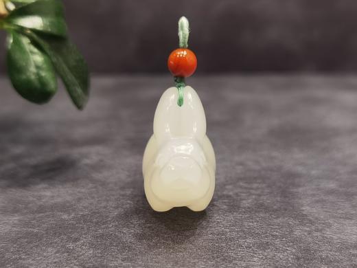 【御珠宫坊】羊脂白玉兔挂件 商品图2