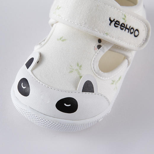 英氏女婴儿学步鞋防踢超萌软底鞋子2022春夏布凉鞋YFXFJ12018A 商品图3