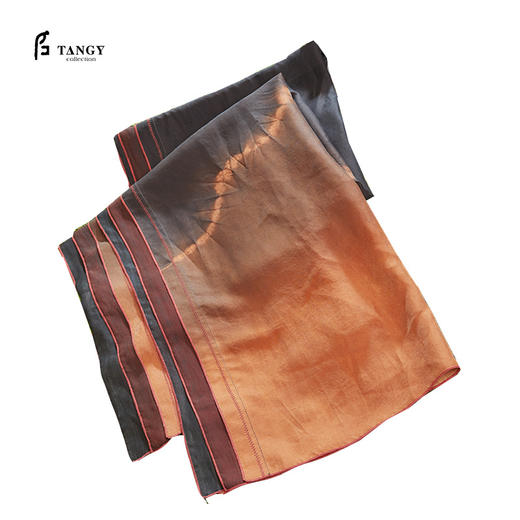 TANGY Collection/天意精品2022年春夏新品莨绸扎染围巾 商品图0