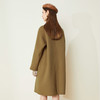 LH9K2斯尔丽2021瑟俪秋冬新款个性时尚法式利落复古流苏围巾式大衣外套 商品缩略图4