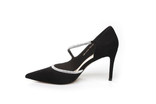 豪麟名鞋奥莱迪嘉女装羊反绒面革时尚气质皮鞋DJMPA21WP005黑色  原价2660元 商品图1