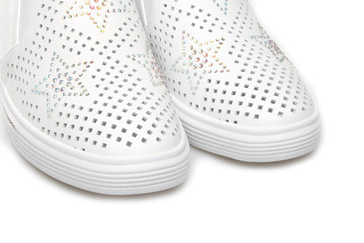 豪麟名鞋奥莱迪嘉女装牛皮革时尚休闲鞋DJXXO21WX205白色  原价1660元 商品图2