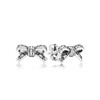 PANDORA/潘多拉 女士925银蝴蝶结耳钉290555CZ 银色 商品缩略图1